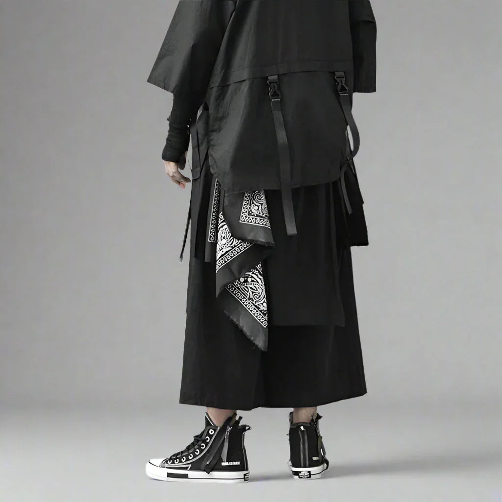 Stylish Hakama-Style Trousers - harajuku streetwear - Hakama-Style Trousers for Stylish Streetwear Looks