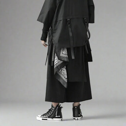 Stylish Hakama-Style Trousers - harajuku streetwear - Hakama-Style Trousers for Stylish Streetwear Looks