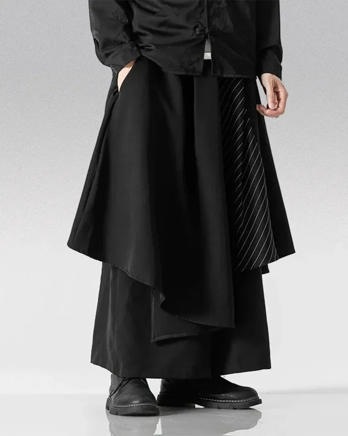 Stylish Hakama Trousers for All -  loose fit - Stylish Hakama Trousers for Urban Wear