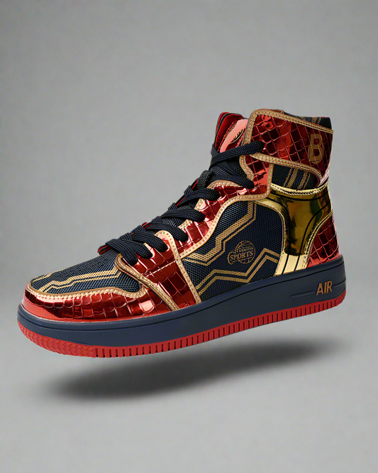 Stylish High-Top Platform Kicks - functional techwear shoes - Trendy High-Top Platform Shoes for Urban Style