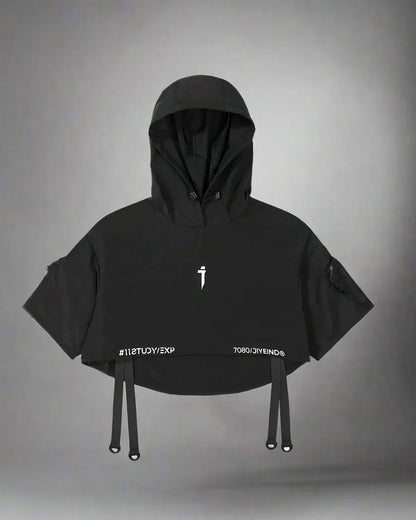 Stylish Hooded Short Cape -  lightweight cape - Hooded Short Cape for Urban Adventures