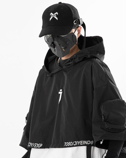 Stylish Hooded Short Cape -  urban cape - Hooded Short Cape for Urban Adventures