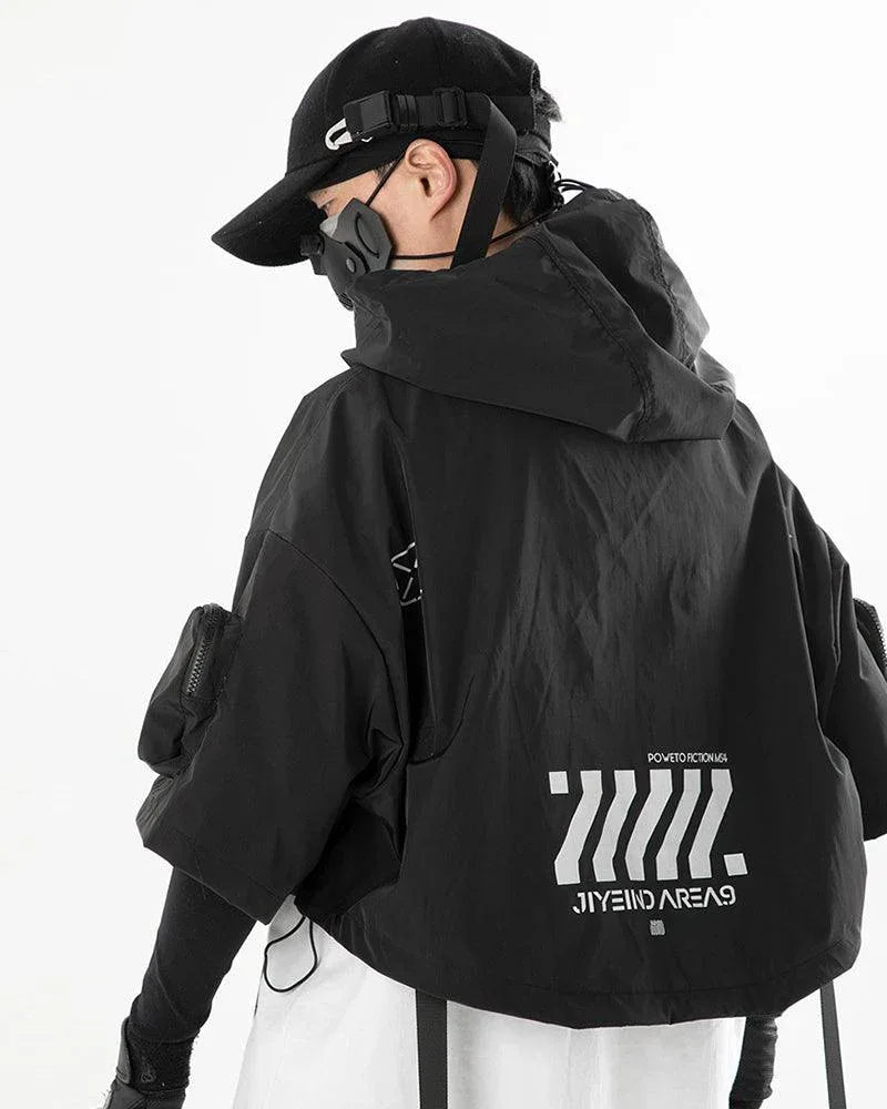 Stylish Hooded Short Cape -  versatile cape for urban explorers - Hooded Short Cape for Urban Adventures