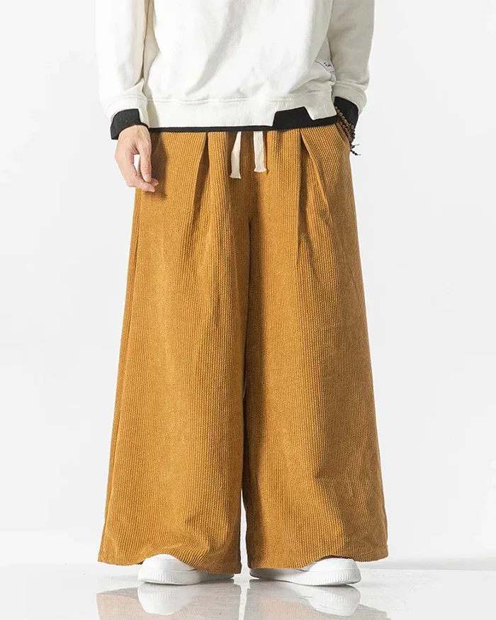 Stylish Japanese Corduroy Trousers -  comfortable pants - Comfortable Japanese Corduroy Cargo Pants