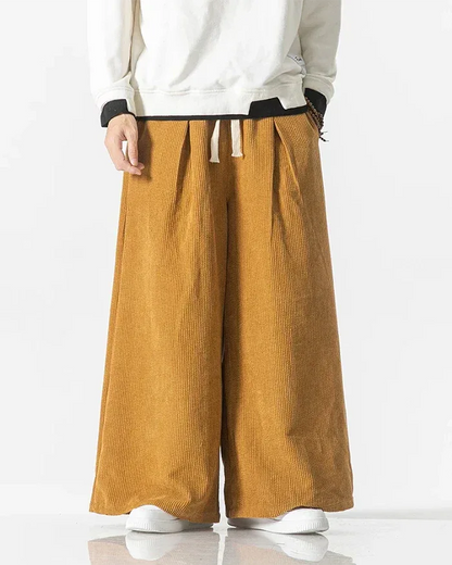 Stylish Japanese Corduroy Trousers -  comfortable pants - Comfortable Japanese Corduroy Cargo Pants