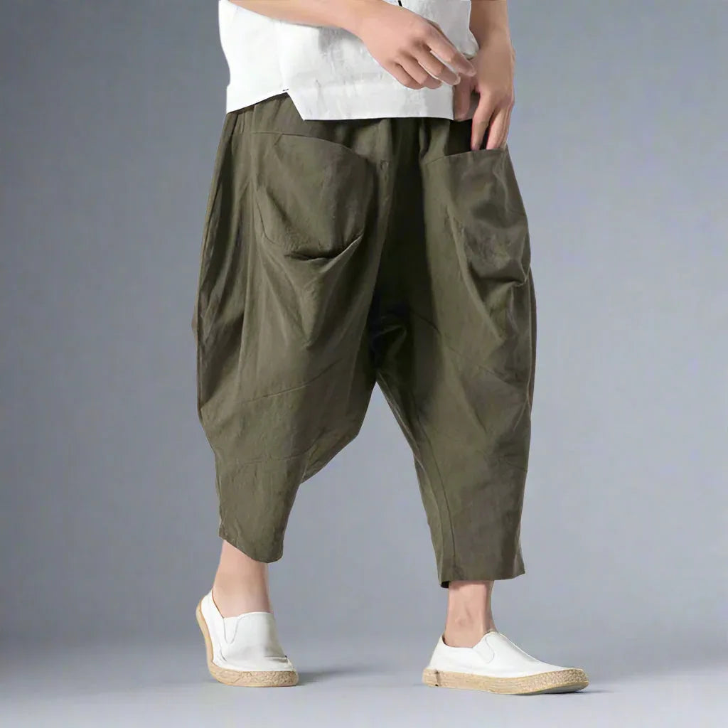 Stylish Japanese Harem Pants -  comfortable streetwear pants - Trendy Japanese Harem Pants for Casual Style