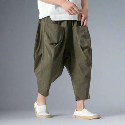 Stylish Japanese Harem Pants -  comfortable streetwear pants - Trendy Japanese Harem Pants for Casual Style