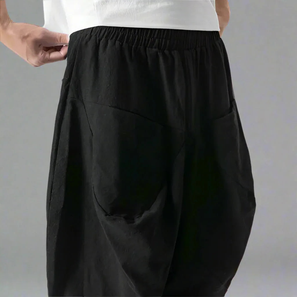 Stylish Japanese Harem Pants -  loose fit - Trendy Japanese Harem Pants for Casual Style