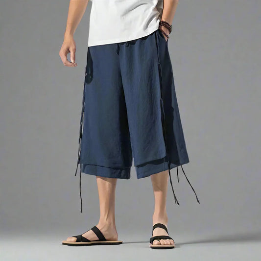 Stylish Layered Urban Shorts - urban fashion - Stylish Layered Urban Shorts for Casual Wear