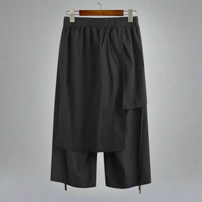 Stylish Layered Wide-Leg Pants -  wide-leg pants - Layered Wide-Leg Pants with Comfortable Fit