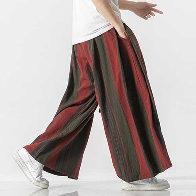 Stylish Linen Wide-Leg Trousers -  comfortable wear - Stylish Linen Wide-Leg Trousers for Comfort