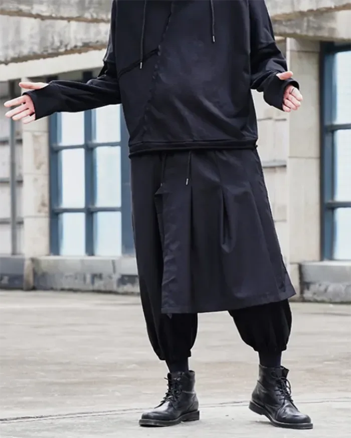 Stylish Men's Hakama Pants -  comfortable urban pants - Stylish Men's Hakama Pants for Modern Style