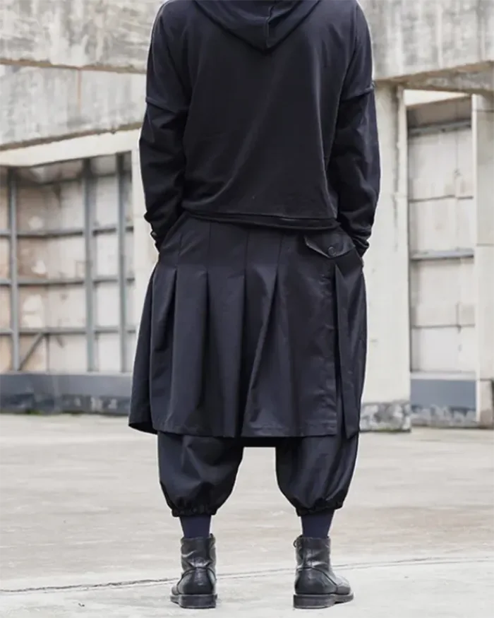 Stylish Men's Hakama Pants -  men's pants - Stylish Men's Hakama Pants for Modern Style