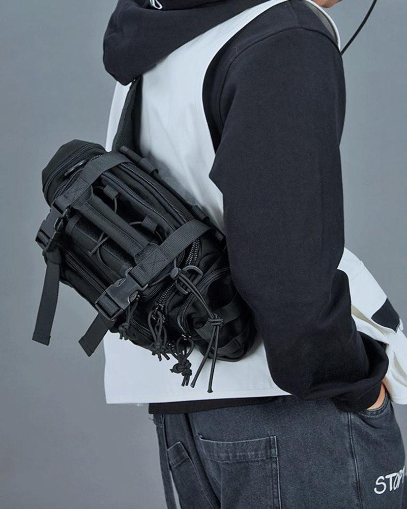 Stylish Multifunctional Sling Bag -  black bag - Stylish Multifunctional Sling Bag for Daily Use