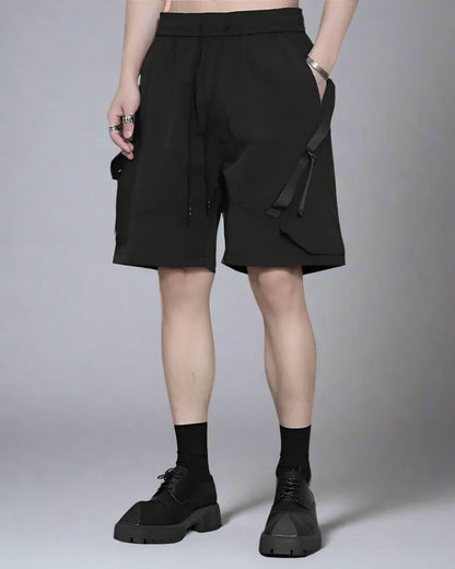 Stylish Patchwork Cargo Shorts - cargo shorts - Stylish Patchwork Cargo Shorts for Everyday Wear