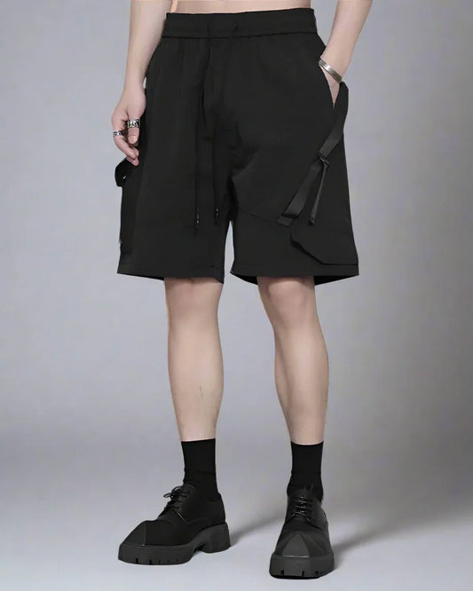 Stylish Patchwork Cargo Shorts - cargo shorts - Stylish Patchwork Cargo Shorts for Everyday Wear