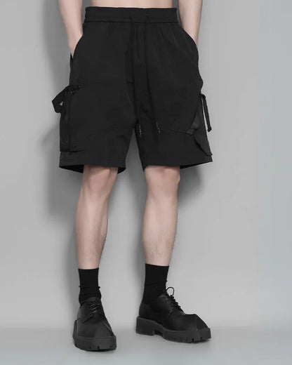 Stylish Patchwork Cargo Shorts -  durable shorts - Stylish Patchwork Cargo Shorts for Everyday Wear