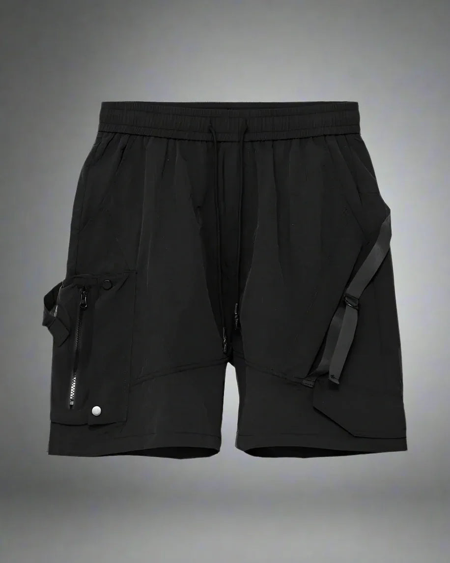 Stylish Patchwork Cargo Shorts -  men's cargo shorts - Stylish Patchwork Cargo Shorts for Everyday Wear