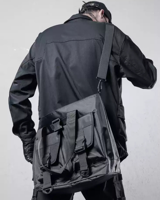 Stylish Patchwork Utility Shirt - patchwork shirt - Utility Patchwork Cargo Shirt for Streetwear Style