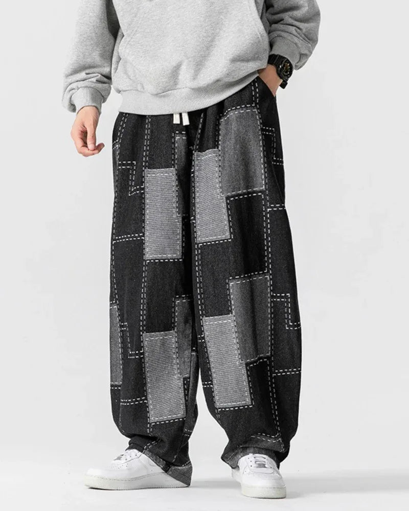 Stylish Plaid Hakama Pants -  comfortable pants - Stylish Plaid Hakama Pants for Versatile Wear