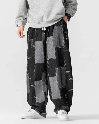 Stylish Plaid Hakama Pants -  comfortable pants - Stylish Plaid Hakama Pants for Versatile Wear