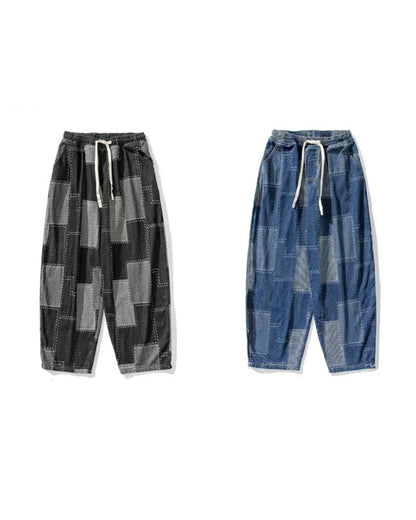 Stylish Plaid Hakama Pants -  everyday wear pants - Stylish Plaid Hakama Pants for Versatile Wear