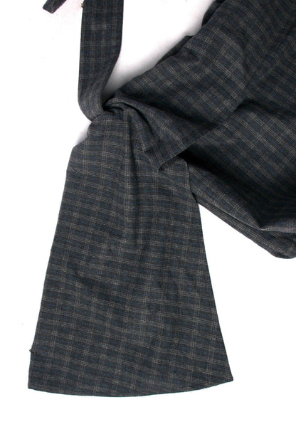 Stylish Plaid Wool Hobo Bag - adjustable strap bag - Stylish Plaid Wool Hobo Bag for Everyday Use