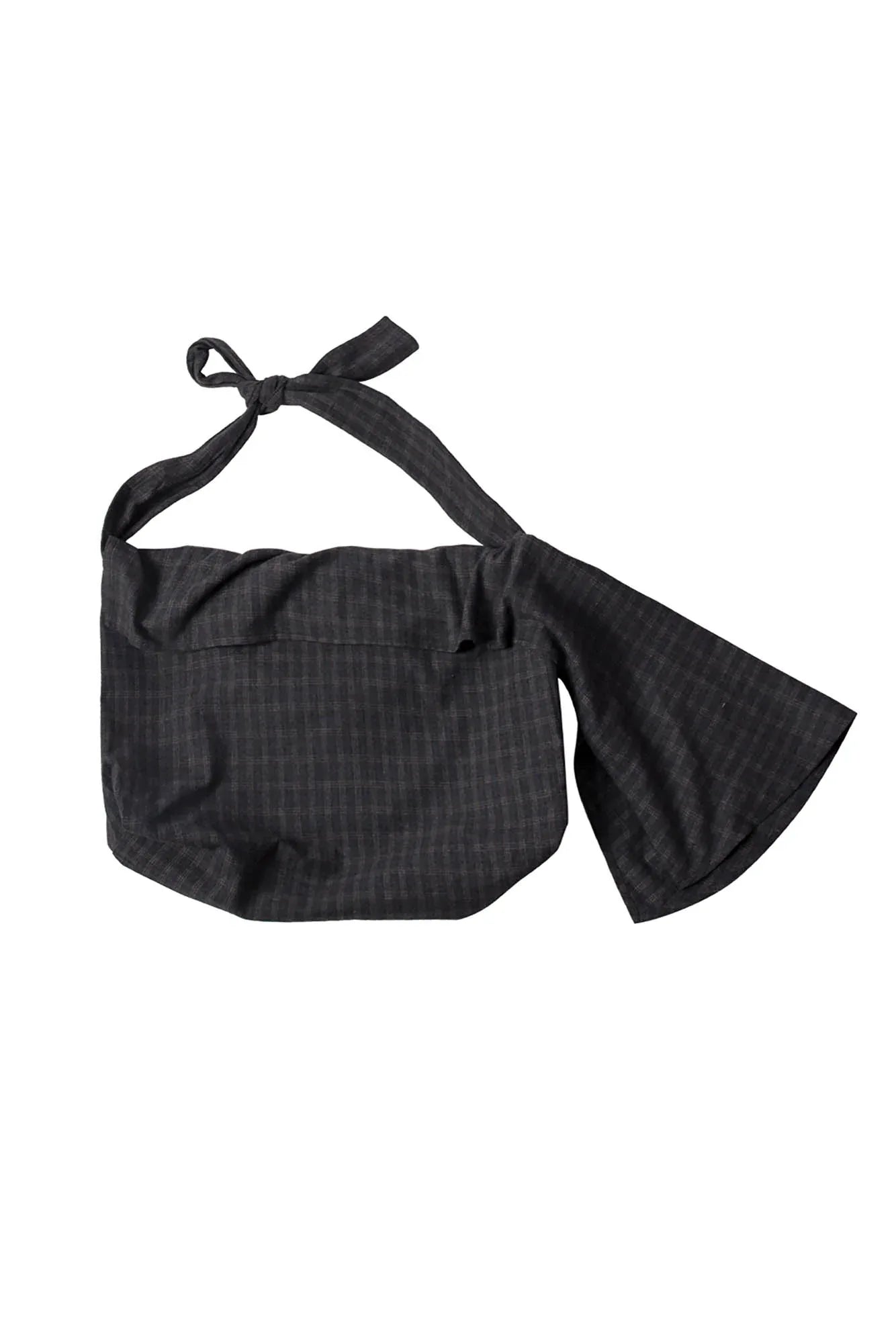 Stylish Plaid Wool Hobo Bag -  fashion accessory - Stylish Plaid Wool Hobo Bag for Everyday Use