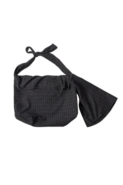 Stylish Plaid Wool Hobo Bag -  fashion accessory - Stylish Plaid Wool Hobo Bag for Everyday Use