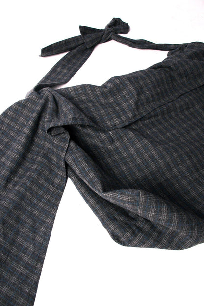Stylish Plaid Wool Hobo Bag -  sling bag - Stylish Plaid Wool Hobo Bag for Everyday Use