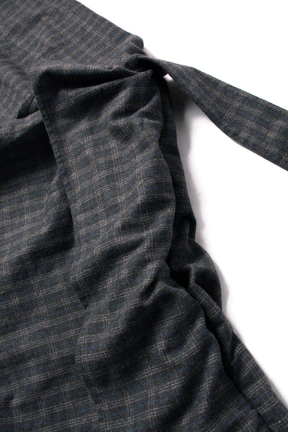 Stylish Plaid Wool Hobo Bag -  unique silhouette bag - Stylish Plaid Wool Hobo Bag for Everyday Use