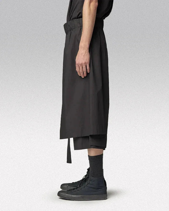 Stylish Short Hakama Pants for Men -  adjustable waistband pants