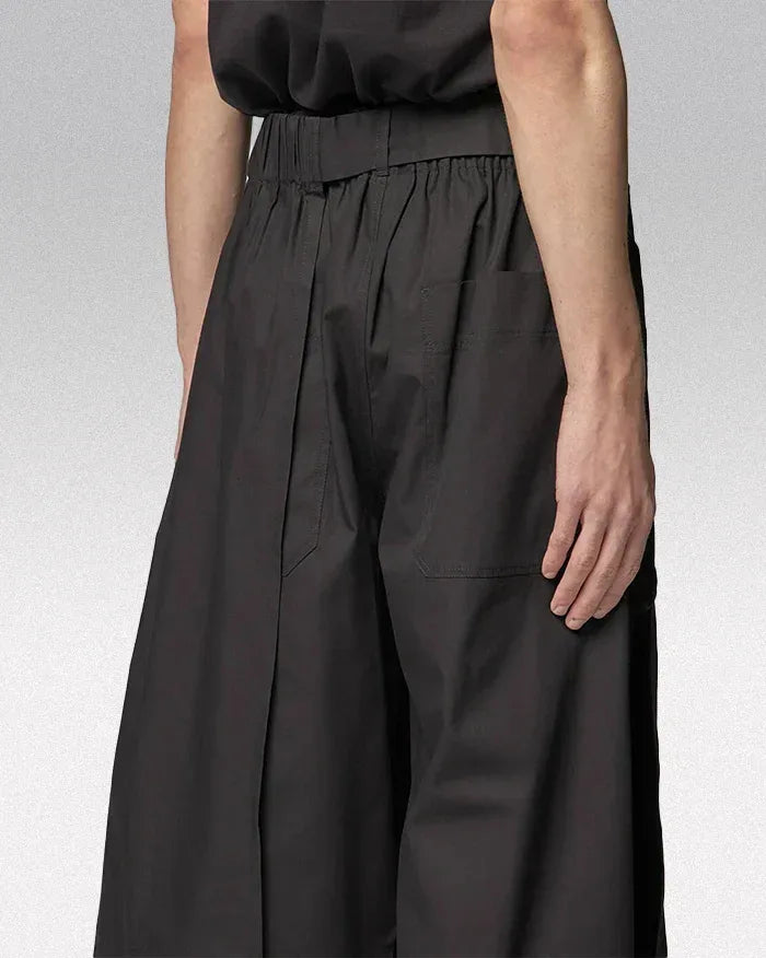 Stylish Short Hakama Pants for Men -  men's fashion