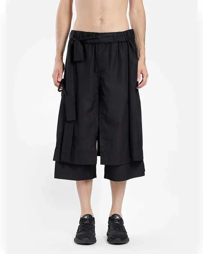 Stylish Short Hakama Pants for Men - stylish comfort pants