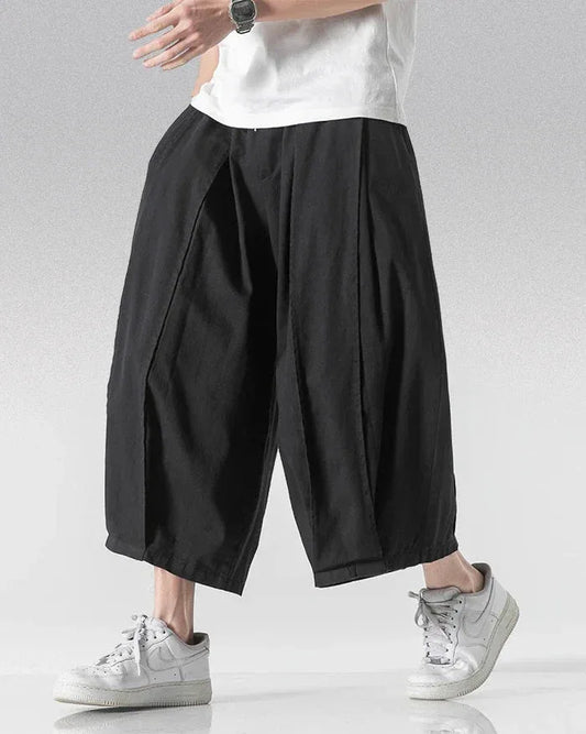 Stylish Short Hakama Pants - hakama pants - Stylish Short Hakama Pants for Modern Looks