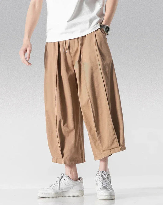 Stylish Short Hakama Pants - traditional japanese fashion - Stylish Short Hakama Pants for Modern Looks