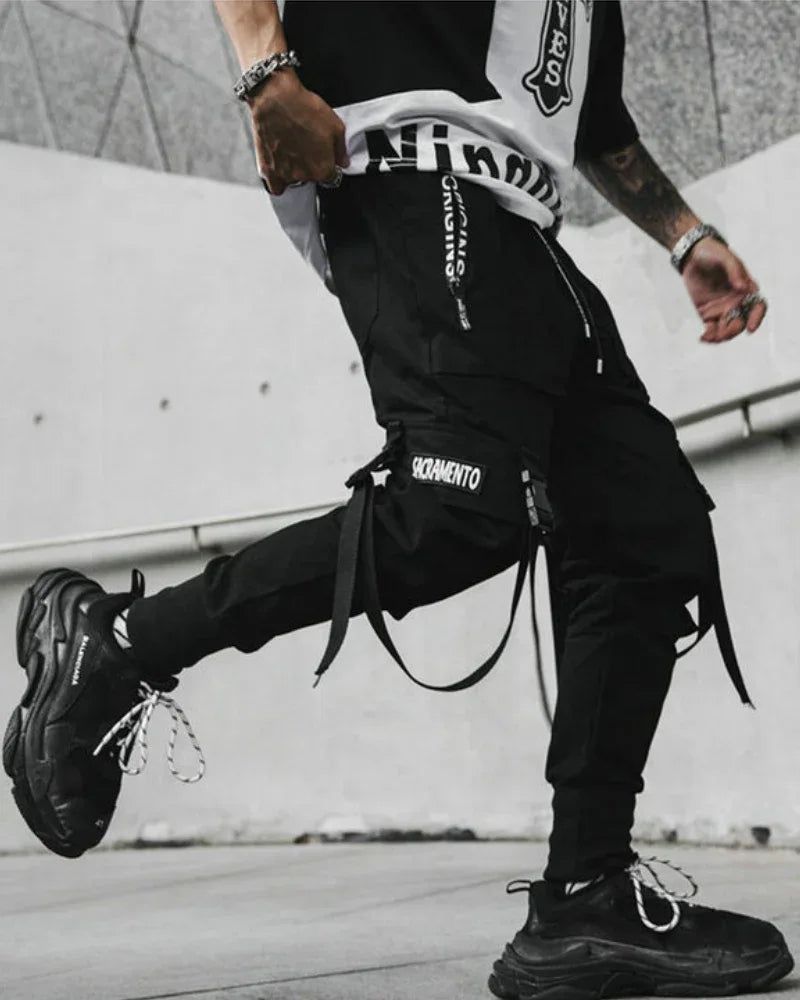 Stylish Slim Cargo Pants -  black pants - Stylish Slim Cargo Pants for Everyday Comfort