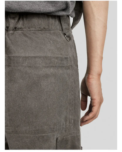Stylish Strapped Patchwork Cargo Pants -  cyberpunk cargo pants - Stylish Strapped Patchwork Cargo Pants for Comfort