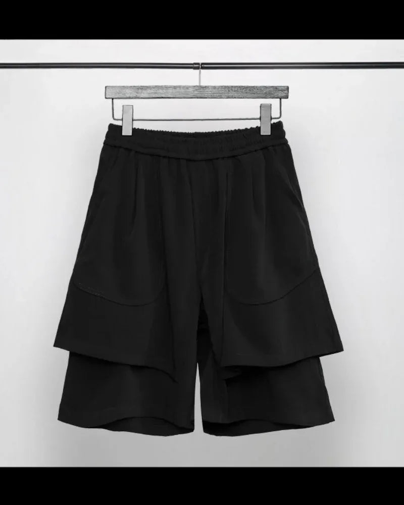 Stylish Summer Tech Shorts -  men's shorts - Summer Tech Shorts with Double-Layer Design