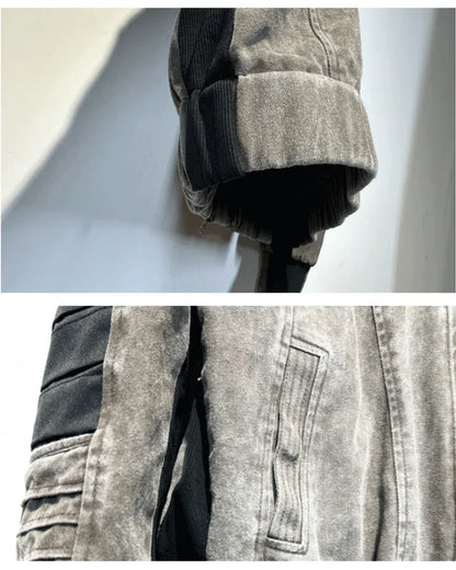 Stylish Trimmed Contrast Jacket -  cotton jacket - Comfortable Cotton Jacket in Coffee Color