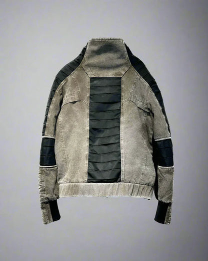Stylish Trimmed Contrast Jacket - stylish jacket - Comfortable Cotton Jacket in Coffee Color
