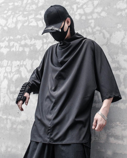 Stylish Urban Bat Graphic Tee - techwear t-shirt - Trendy Urban Bat Graphic Tee for Comfort