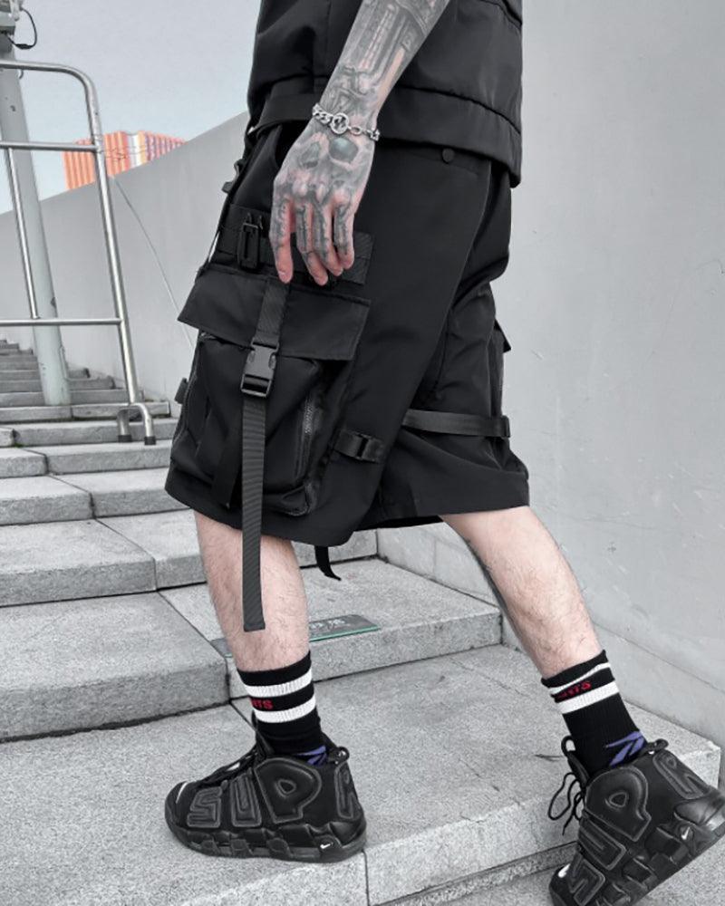 Stylish Utility Cargo Shorts -  comfortable outdoor shorts - Versatile Techwear Cargo Shorts for Summer