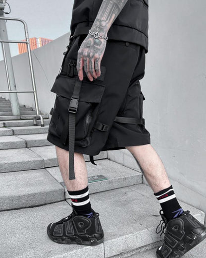 Stylish Utility Cargo Shorts -  comfortable outdoor shorts - Versatile Techwear Cargo Shorts for Summer