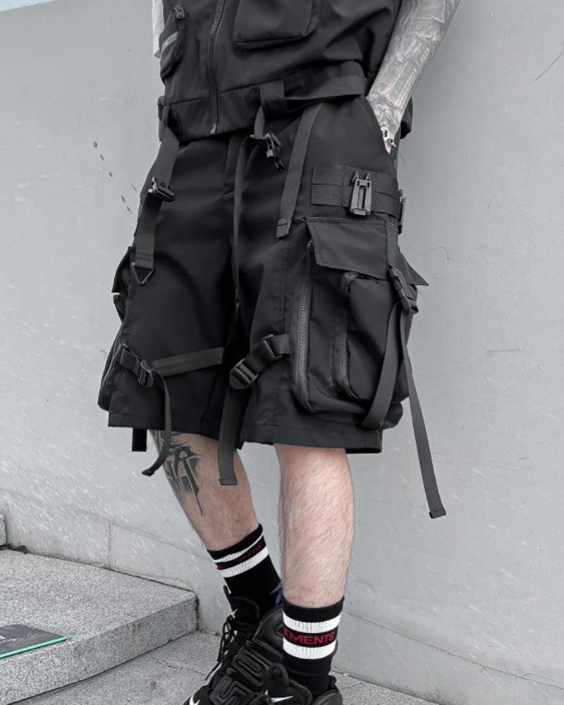Stylish Utility Cargo Shorts - techwear-core - Versatile Techwear Cargo Shorts for Summer