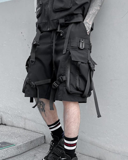 Stylish Utility Cargo Shorts - techwear-core - Versatile Techwear Cargo Shorts for Summer