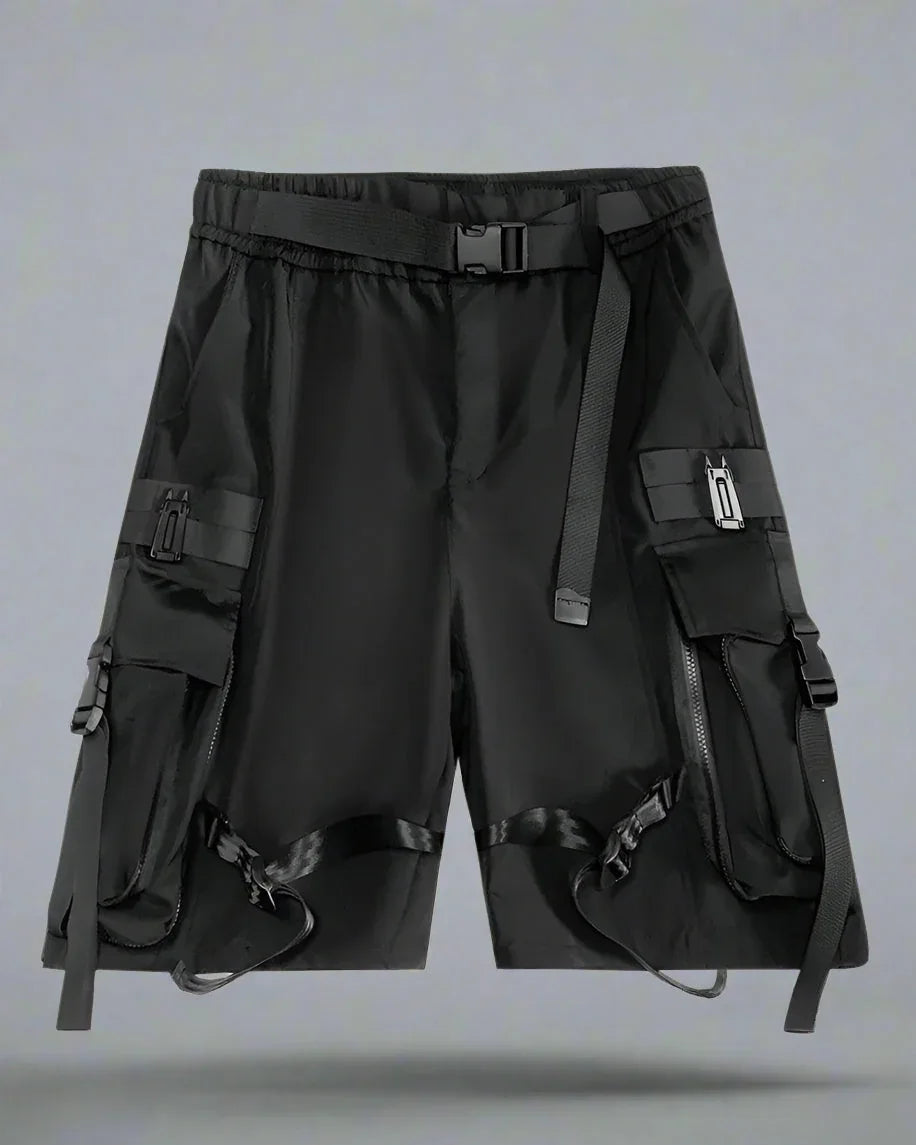 Stylish Utility Cargo Shorts -  urban fashion - Versatile Techwear Cargo Shorts for Summer
