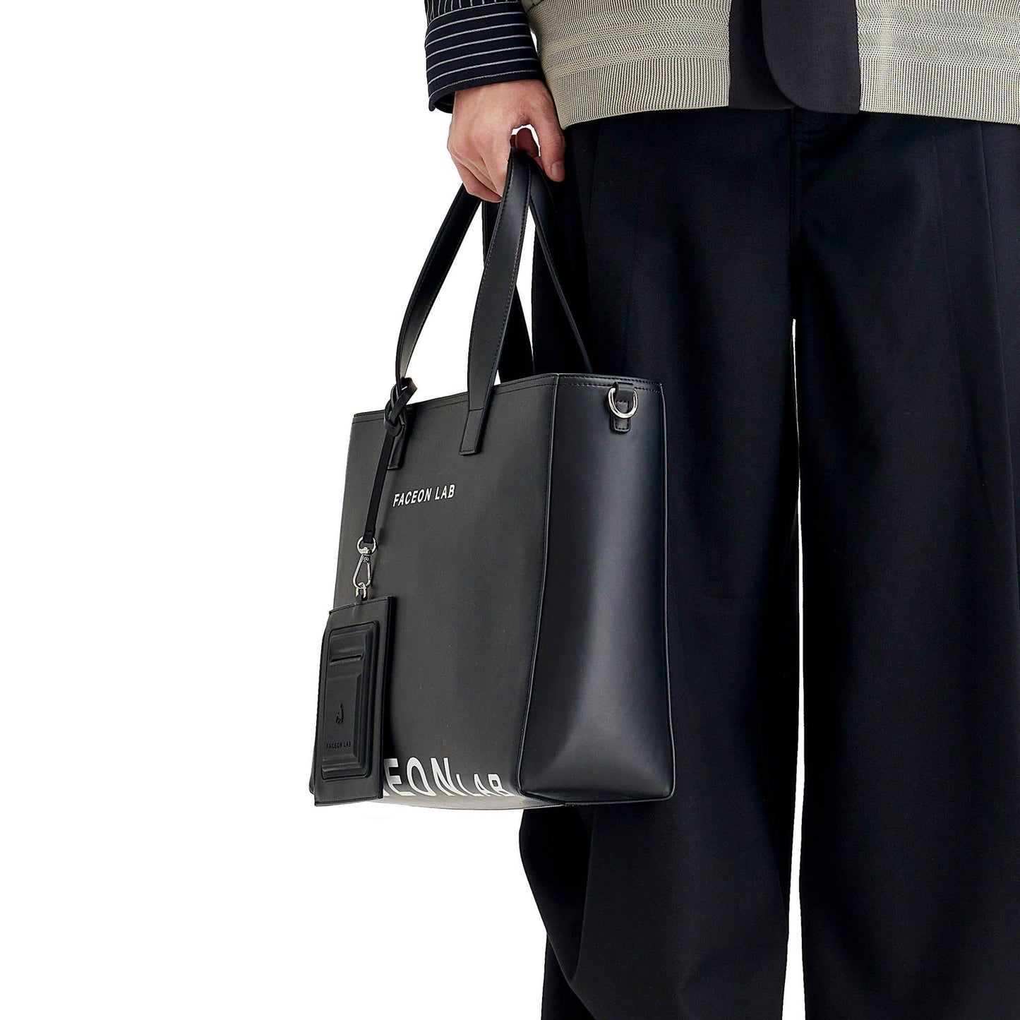 Stylish Vegan Leather Tote -  customizable detail - Chic Vegan Leather Tote for Everyday Use