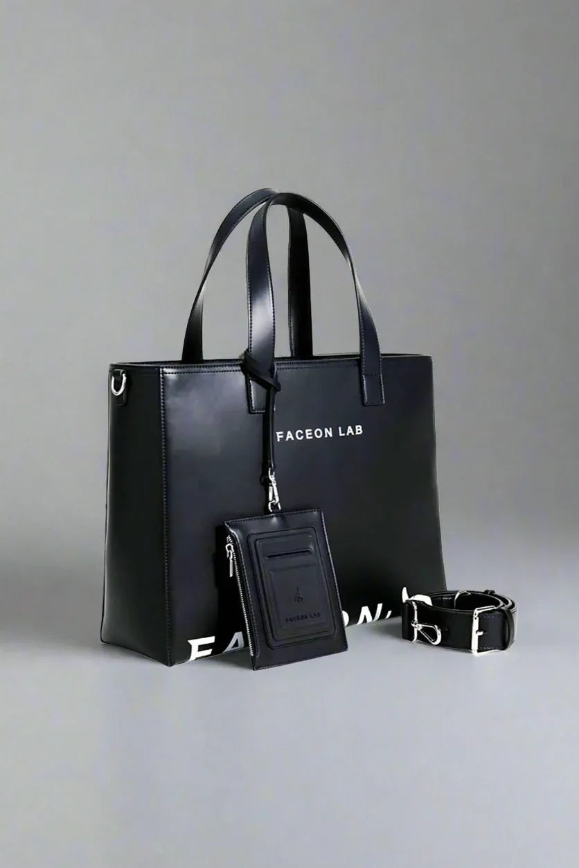 Stylish Vegan Leather Tote - premium faux leather tote - Chic Vegan Leather Tote for Everyday Use
