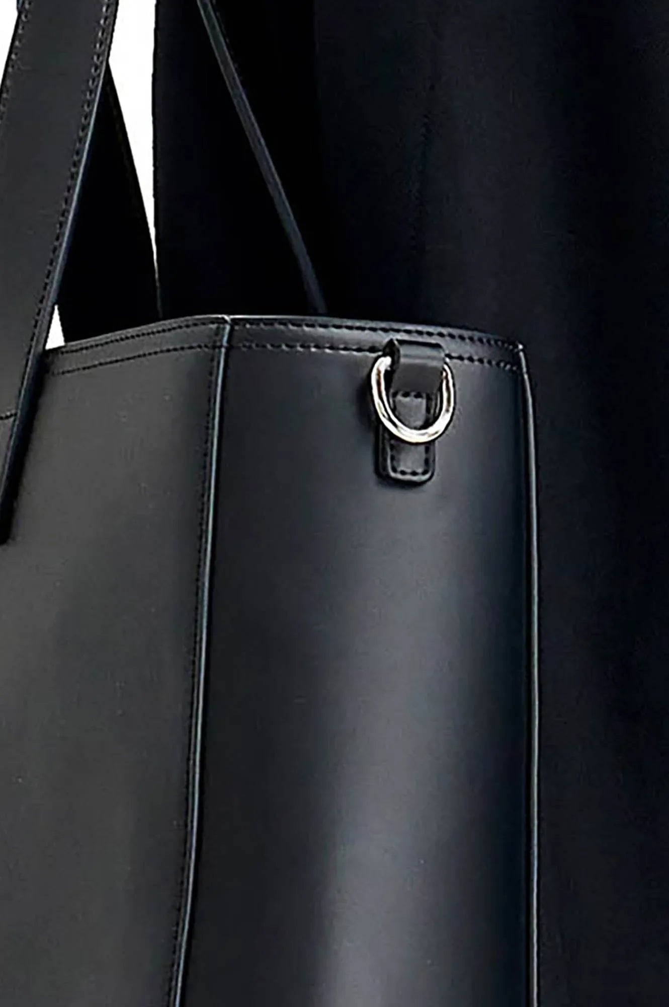 Stylish Vegan Leather Tote - premium faux leather tote - Chic Vegan Leather Tote for Everyday Use